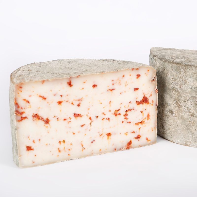 Queso de cabra curado con chorizo ibérico