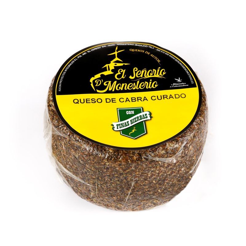 Queso de cabra curado con finas hierbas