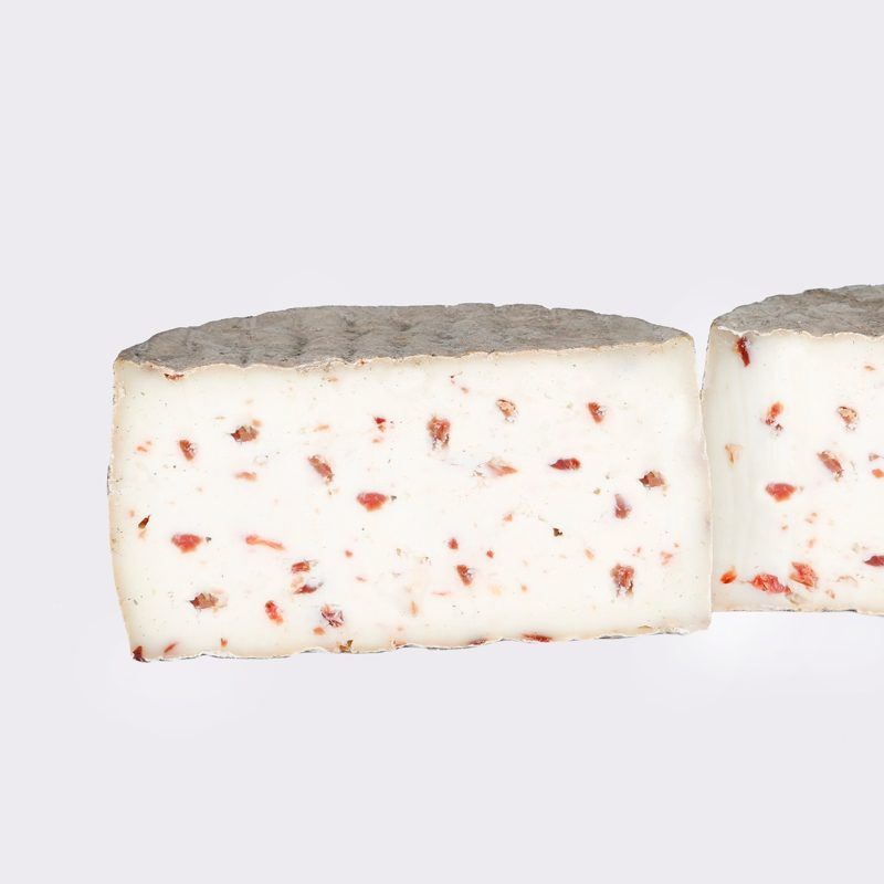 Queso de cabra curado con jamón ibérico de bellota