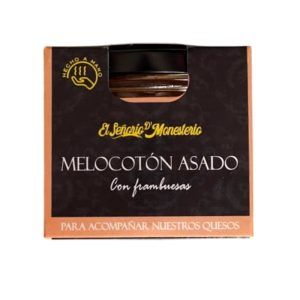 Maridaje de Melocotón asado con frambuesas