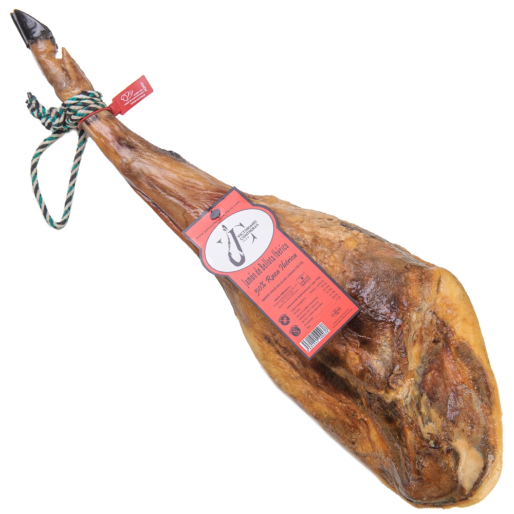 Jamón bellota ibérico 50% raza ibérica