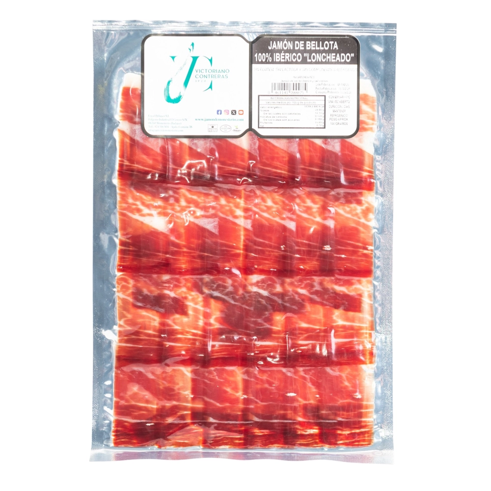 Loncheado de jamón de bellota 100% ibérico