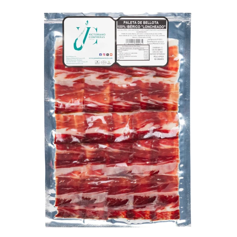 Loncheado de paleta de bellota 100% Ibérica