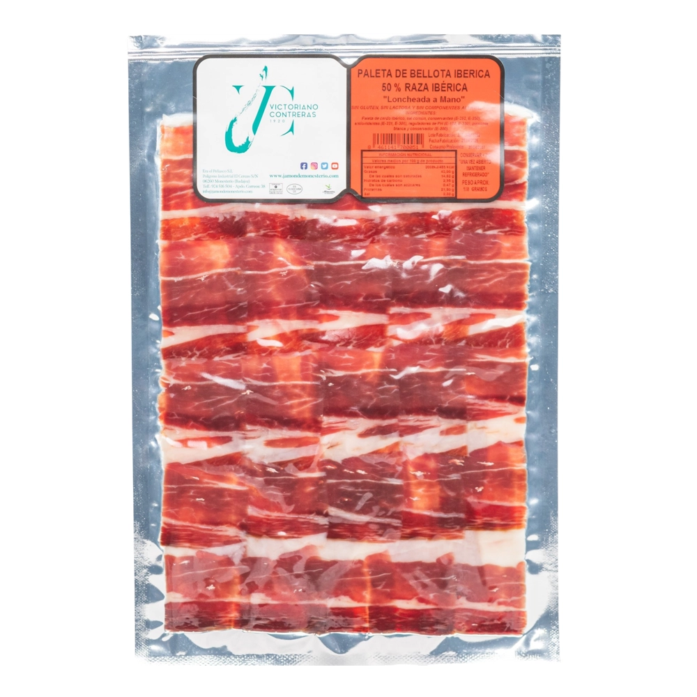 Loncheado de paleta de bellota Ibérica 50% Raza ibérica